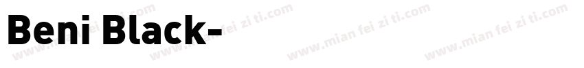 Beni Black字体转换